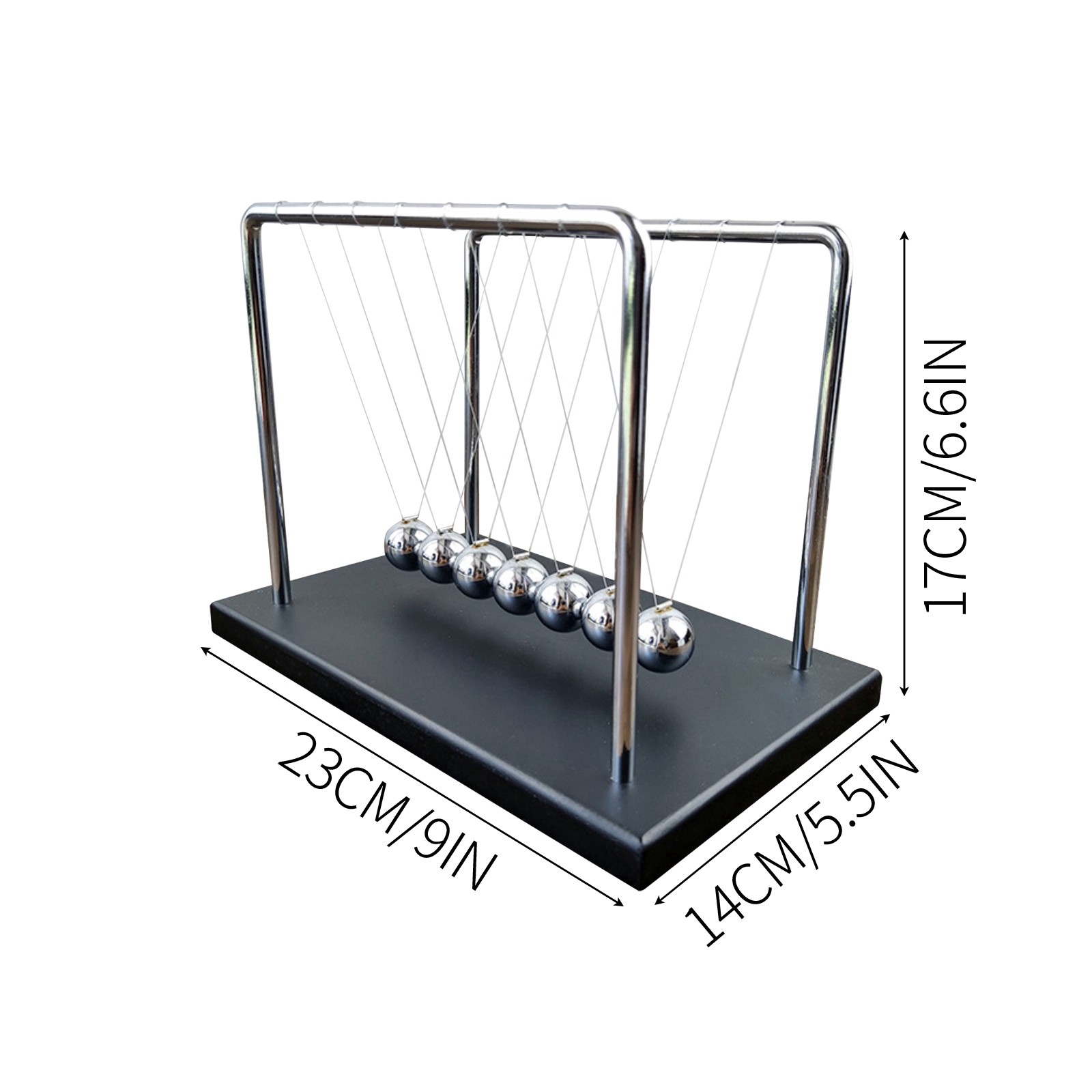 7 Balls Mechanic Curve Newton  - огляд і ціна Newton Cradle Large